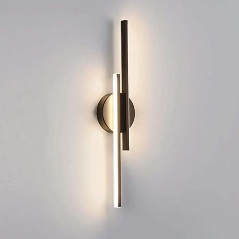 Applique Murale LED - - Noir - Intérieur - Aluminium - Blanc chaud (1/4)