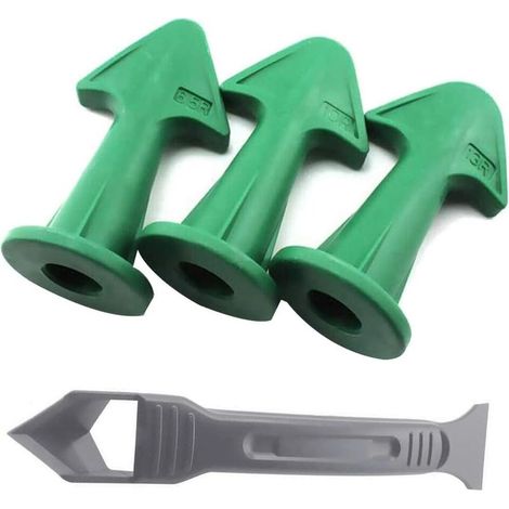 Racleur Joint - Buse Calfeutrage Silicone Réutilisable - Pour Retrait Silicone Verre Carrelage - Lot de 4 Pièces (1/5)
