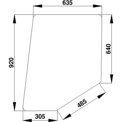 Türscheibe UNIVERSAL D520484 (1/2)