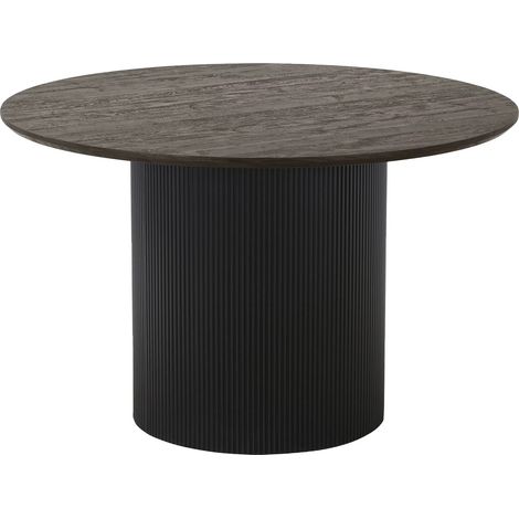 Table de salle à manger ronde BOAVISTA Ø120cm-Marron (1/5)