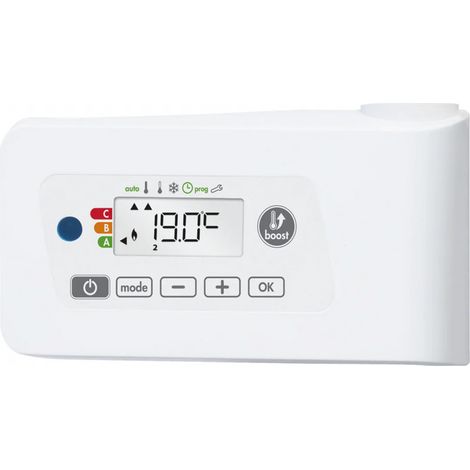 Kit combinado digital para secador de toallas de 1000 W con mando integrado, blanco