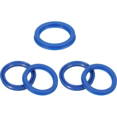 Radial Joint UN 28mm ID x 36mm OD x 5mm Width, 5pcs PU Oil Seal for Bearing Shaft Industrial Pumps Piston Cylinder, Blue (1/5)