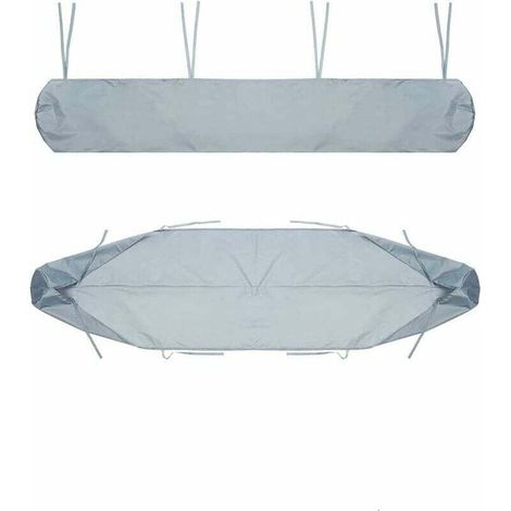 Sac de Protection pour Store Banne 4.5m Gris Housse de Rangement pour Banne Manuel Rétractable Housse de Protection Anti-poussière imperméable pour auvent de terrasse (1/5)