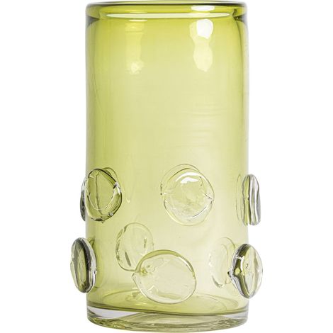 Vase vert en verre translucide style contemporain décoratif - Vert translucide contemporain (1/4)