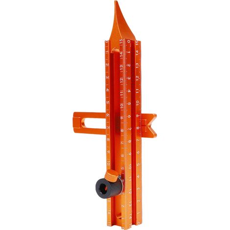 Règle de traçage magnétique 4 échelles double embout outil de marquage bois avec butée (1/5)