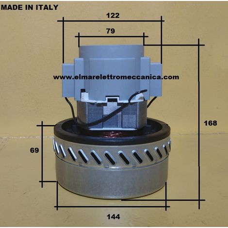 AMETEK ALFATEC By-pass Bistadio 1000 W motore aspirapolvere aspiraliquidi 00