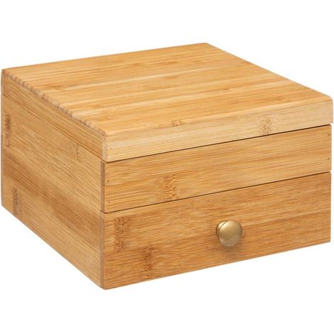 Kleine schmuckschatulle mit spiegel bambus - 5five (1/4)