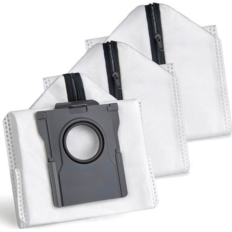 Wiederverwendbare Staubsaugerbeutel für Dreame L40s Pro Ultra/L40 Ultra/X50 Ultra/L10s Ultra Gen2/L10s Pro Ultra, Ersatz-Staubbeutel für Mova E30/P50/V50 mit Reißverschluss (3 Stück) (1/5)