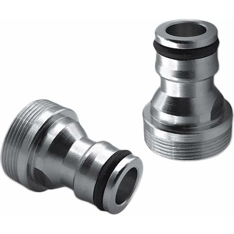 2 Pièces Connecteur de Robinet en Laiton Jardin Adaptateur Robinet Tuyau Arrosage Connecteur Embout Arrosage Laiton Connecteur de Tuyau D'arrosage Tuyau de Conduite D'eau Joiner (1/5)