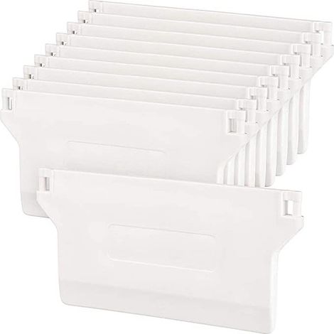 Lot de 20 pièces de rechange pour stores vénitiens verticaux de 89 mm - Kit de réparation pour store vénitien vertical - Lattes de poids inférieur pour la maison et le bureau (1/5)