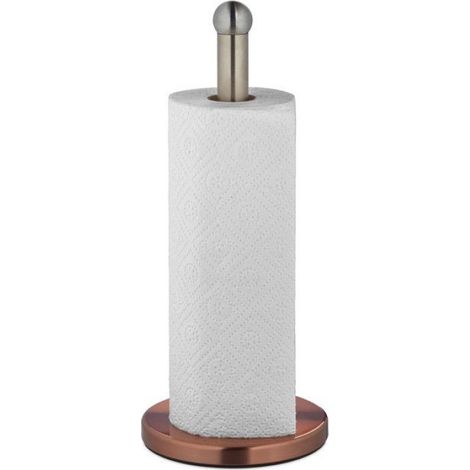 Support Essuie-Tout - Acier Inoxydable - Pour Plan De Travail Cuisine - 35 x 15 cm - Argenté Ou Bronze (1/5)