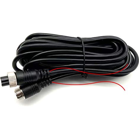Cavo di prolunga a 4 pin per telecamera di retromarcia con filo di attivazione, compatibile con dashcam, camion, rimorchi, camper (5 m) (1/5)