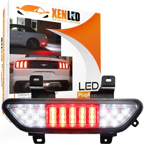 Antibrouillard arrière + feux de recul LED Ford Mustang 2015-2017 - Version Claire et Rouge - PLug&PLay (1/5)