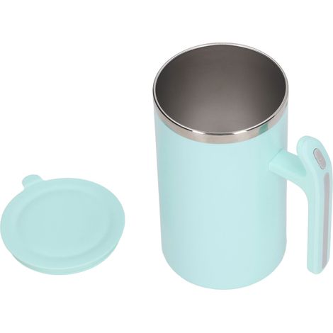 Auslaufsicherer 380-ml-Becher mit Selbstumrührfunktion, ideal für Büro, Küche und Reisen