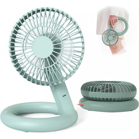 BEBUSINGOTO Ventilador de escritorio, mesa, ventilador de circulación de aire, oficina en casa, 3 velocidades, funciona con pilas, clip de 7 pulgadas, dormitorio, refrigeración personal, portátil, dor (1/5)