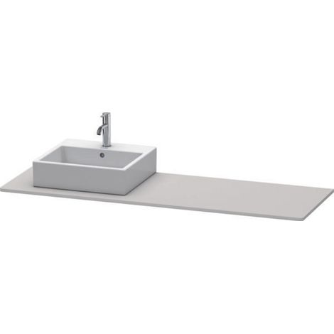 Console Duravit XSquare, 1 découpe à gauche, 1600x16x550mm, (1/3)