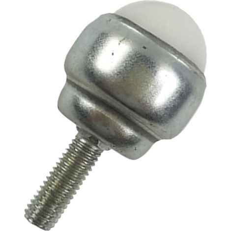 10 ruote piroettanti con cuscinetti a sfera, ruote a occhio di bue in acciaio al carbonio con stelo filettato, mini ruote piroettanti con cuscinetti a sfera (1/5)