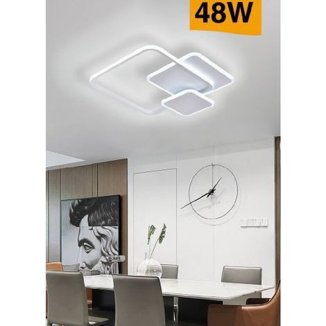 Trade Shop - DECKENLEUCHTE LED DECKENLEUCHTE 48W MODERN 3 QUADRATISCHE LICHT 6500K 4000K 3000K C31 -