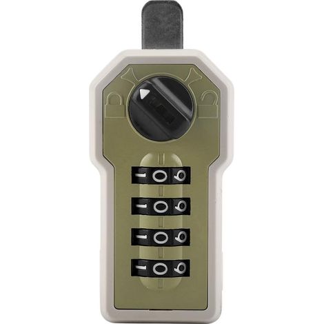 Serrure à Code Mécanique avec Poignée Verrou de Porte D'entrée en Alliage de Zinc-Argent sans Clé Combinaison avec Clavier à Levier par Mot de Passe pour Portes Extérieures des Portes Avant (4) (1/5)