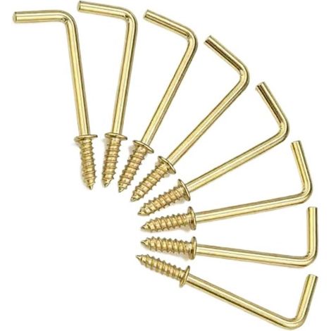 Crochet de suspension - laiton - pour décorations et cadres (1/5)