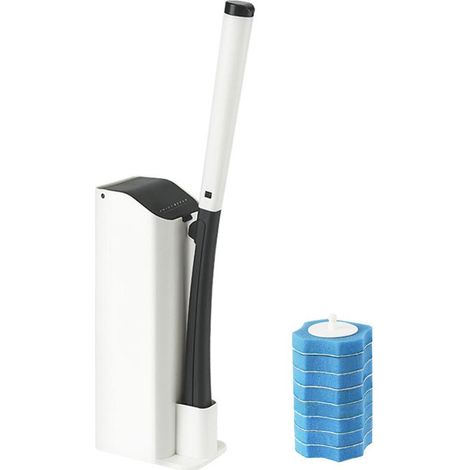 Ensemble de brosses de toilette à manche long, brosses de nettoyage remplaçables-AquaForge (1/5)