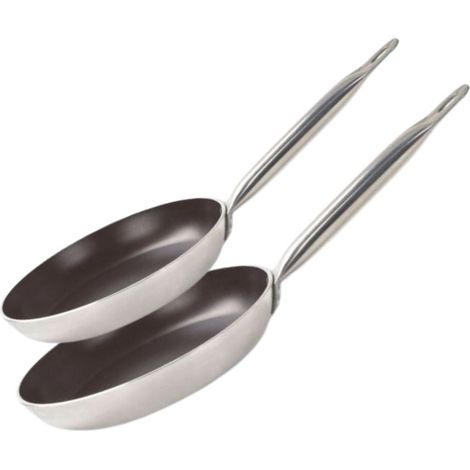 Lot de 2 poêles 24 et 28 cm céramique sans PFAS Bistro Line Elo (1/5)