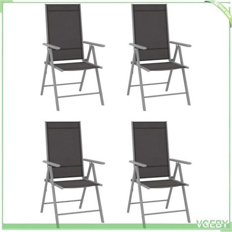 Ensemble table et chaises - FAFEICY - 3070632 - Aluminium enduit de poudre - 4 personnes - Table verre 80x80 cm (1/5)