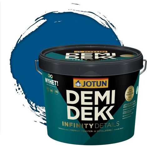 Peinture Bois - JOTUN - Lasure Opaque Satinée - RAL 5005 - Bleu de Sécurité - 3L (1/2)