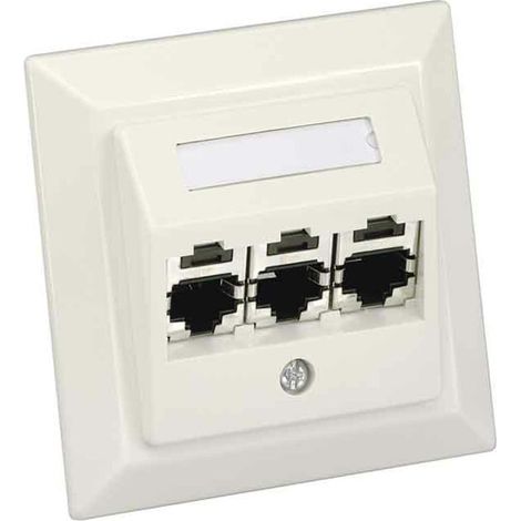 Panduit Schrägzentralplatte, 3-Port inkl. 3x CJS688TG CS3P6TGAWY