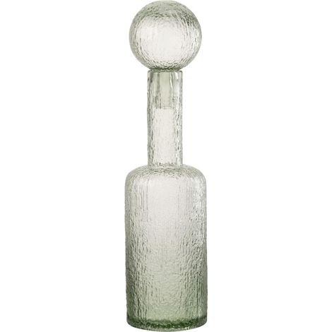 Bouteille Déco en Verre "Spiaggia" 49cm Gris Vert (1/4)