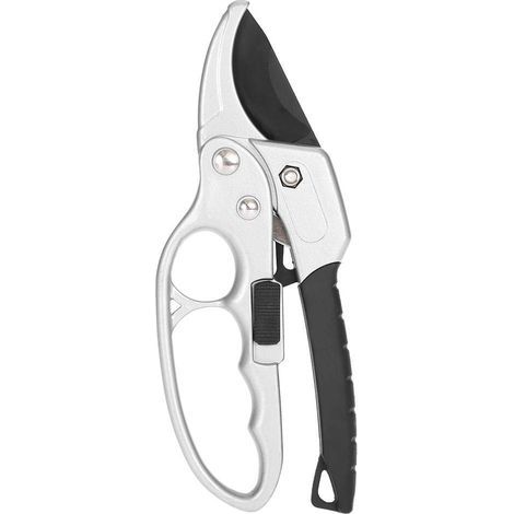 Cisaille d'élagage noire – coupe branches, plantes, jardinage – outil taille-haie pratique – cadeau Noël Nouvel An (1/5)
