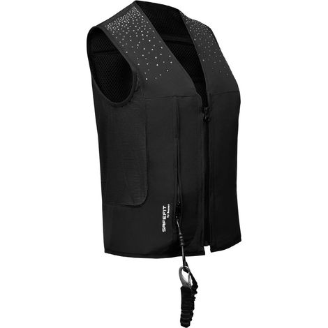 M LONG, Nero: Gilet Airbag Safe Fit Crystal Rain per equitazione da adulti (1/3)