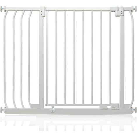 Safetots Barrière De Sécurité Elite, Barrière D'escalier À Fixation Par Pression, 89cm - 98cm, Couleur Blanc Mat