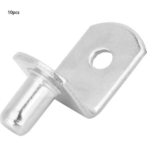 Lot de 10 supports d'étagère pour meubles et placards, fixation murale (1/5)