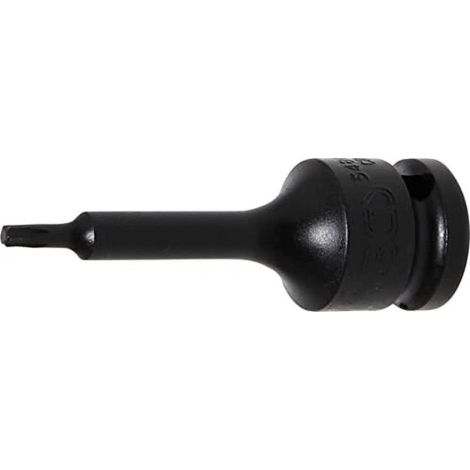 Douille à Embouts à Choc 75 mm - 12,5 mm (1/2), Profil Torx T20 - Résistante et Précise, Acier - D-Work (1/5)