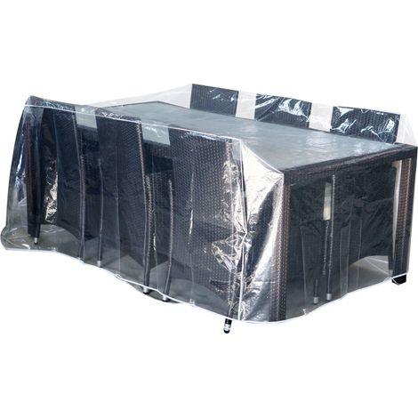 Abdeckplane 210 x 130 x 80 cm transparent (1/2)