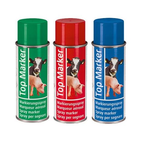 Spray de marquage spécial bovins et porcins Kerbl - Couleur Rouge - X Contenance 400 ml