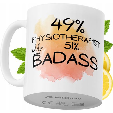 Taza de café/té divertida y humorística para fisioterapeutas. Taza con diseño gráfico y texto gracioso para cumpleaños, santos y días festivos. Taza premium para ocasiones especiales en casa, la ofici (1/5)