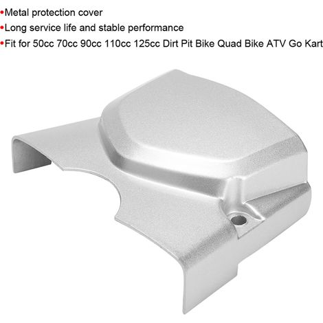 Cache-pignon gauche pour moteur, compatible avec les motos tout-terrain, quads, VTT et karts de 50cc, 70cc, 90cc, 110cc et 125cc.