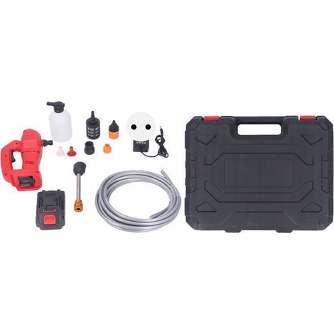 Cordless high-pressure washer, 350PSI, 9m range, 60W, Portable, battery-powered, high-pressure car cleaner, 100-240V, EU plug (1/5)
