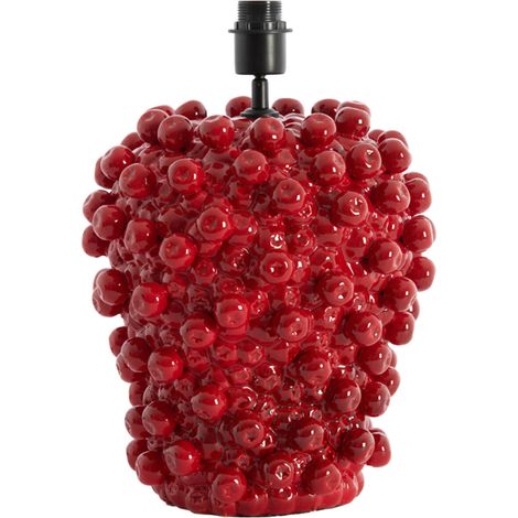 Light & Living - lampada da tavolo - Berries - rosso - ceramica -