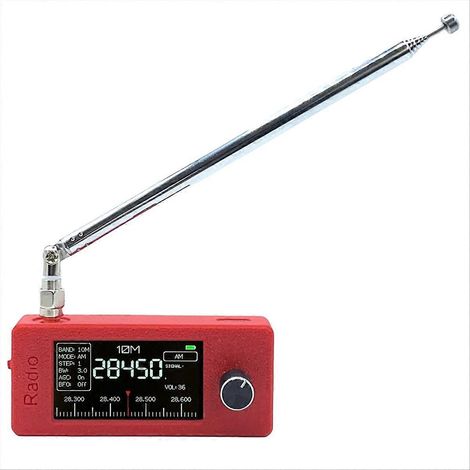 SI4732 Handfunkgerät (0,5–108 MHz), Empfänger, Mini-Funkgerät, ESP32-S3 Teleskopantenne LSB HF SW MW VHF (1/5)