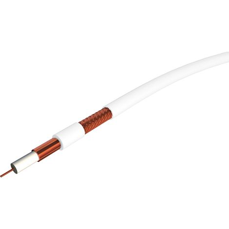 Câble coaxial 11VRTCPH1 RS PRO, Blanc, 100m, EN 50117-5 ( Prix pour Bobine de 100 Mètres )