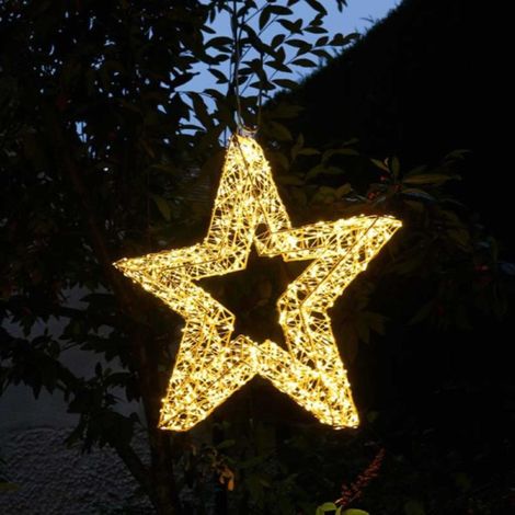 38cm Light up Christmas Galaxy Star with 960 Warm White LEDs & Timer Function (1/2)