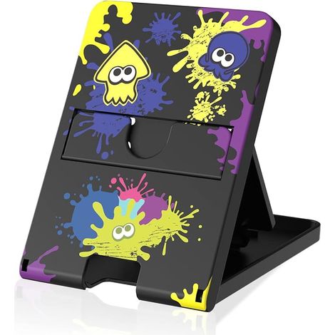 Support pour Nintendo Switch, Steam Deck, Switch OLED, Switch Lite, mignon, portable pliable, support de bureau compact, antidérapant, noir (1/5)