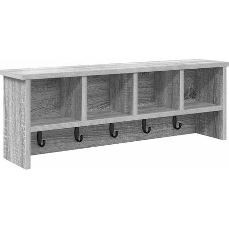 Maison Exclusive - Wandmontierter nachttisch Graues Sonoma 75 x 1