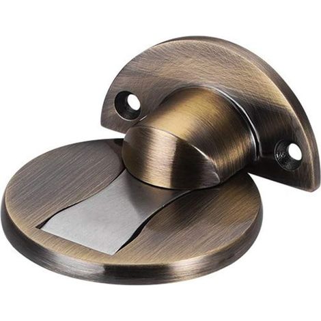 Butée de Porte Magnétique en Acier Inoxydable 304, Support de Porte de Bureau de Restaurant d'hôtel à la Maison Door Stop-Bronze Antique (1/5)