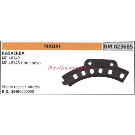 Piastra regolazione altezza MAORI rasaerba tosaerba tagliaerba MP 4814P 023685