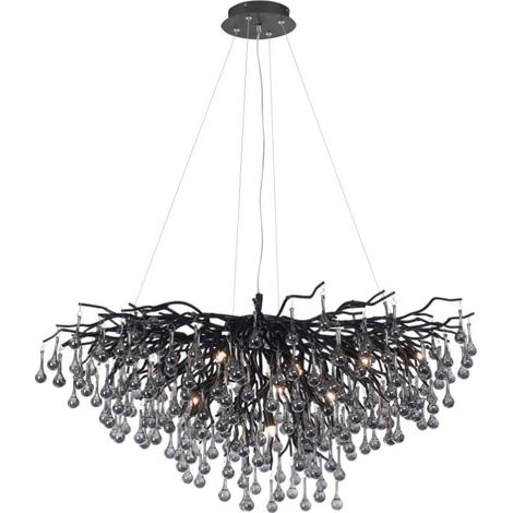 Lustre unique Icicle noir - 2192-18