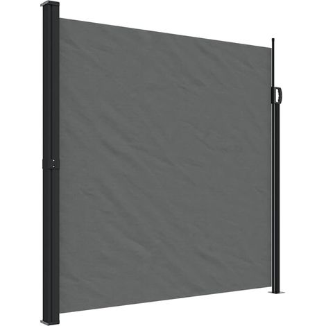 Toldo lateral retráctil gris antracita 200x600 cm vidaXL